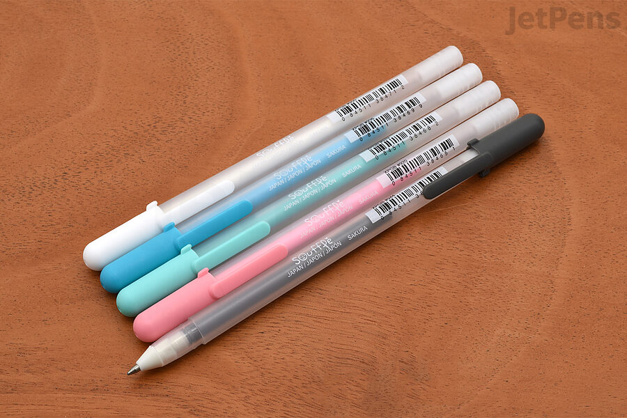 Metallic Galaxy Highlighter Pen Set - Assortment of 8 Subtle Glitter Markers