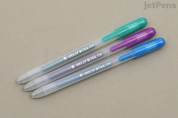 Gelly Roll Retractable Gel Pens- Pack of 3- Metallic