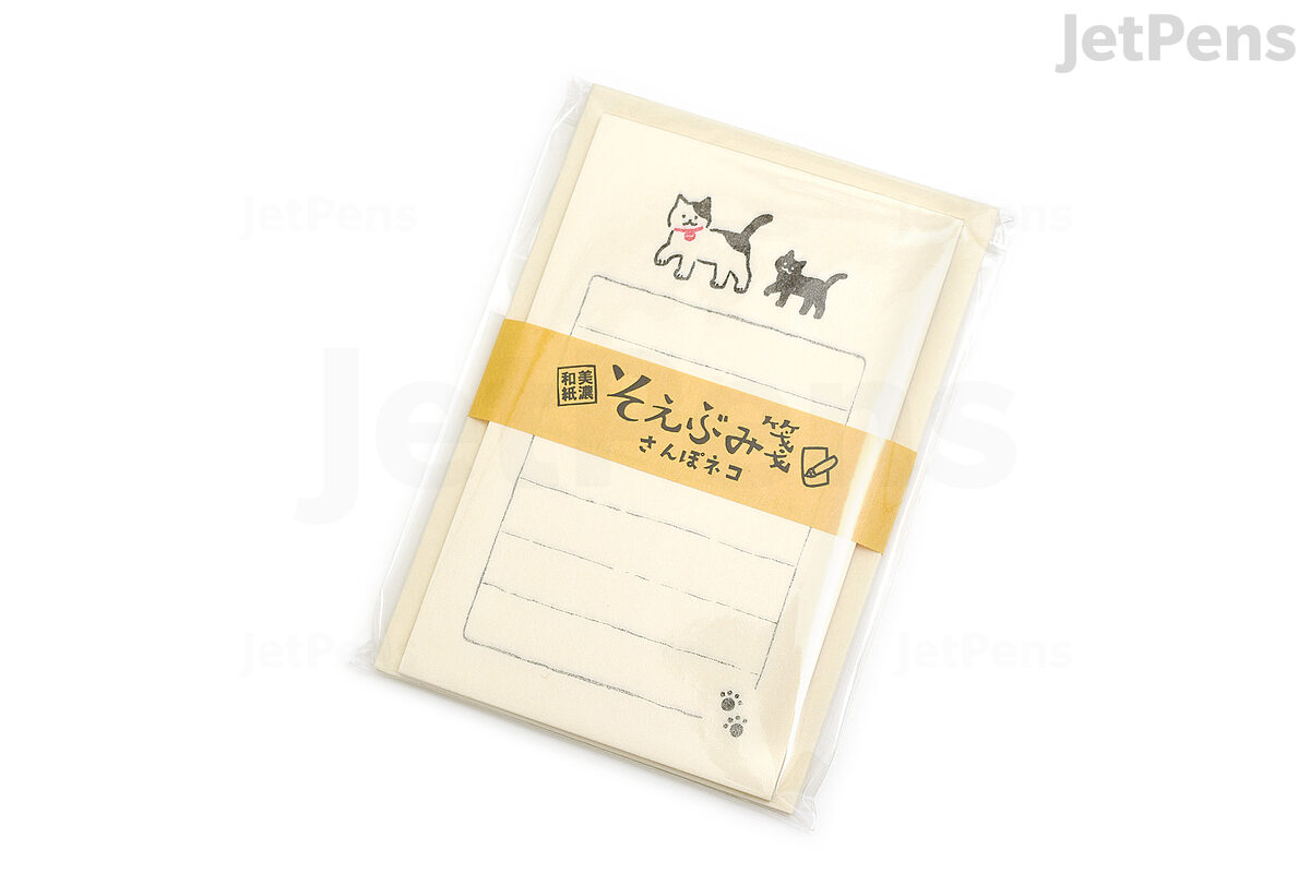 Furukawashiko Letter Set - Cat With Gift – Sumthings of Mine