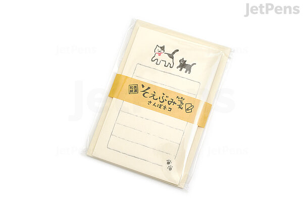 Furukawashiko Soebumi Mini Letter Set - Cats Strolling