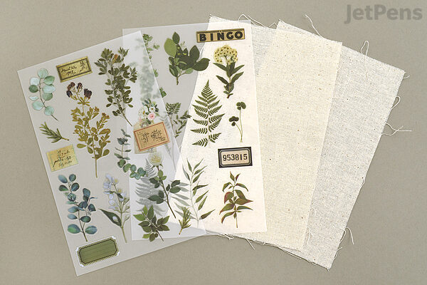 Botanical Green Rub-On Stickers Botanical Green Rub-On Stickers
