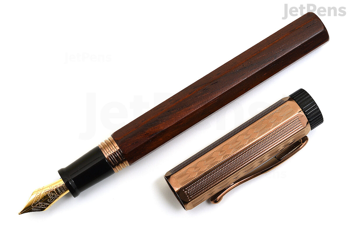 Luxury Rosewood Ballpoint Pen Writing Set - Elegant Fancy Nice