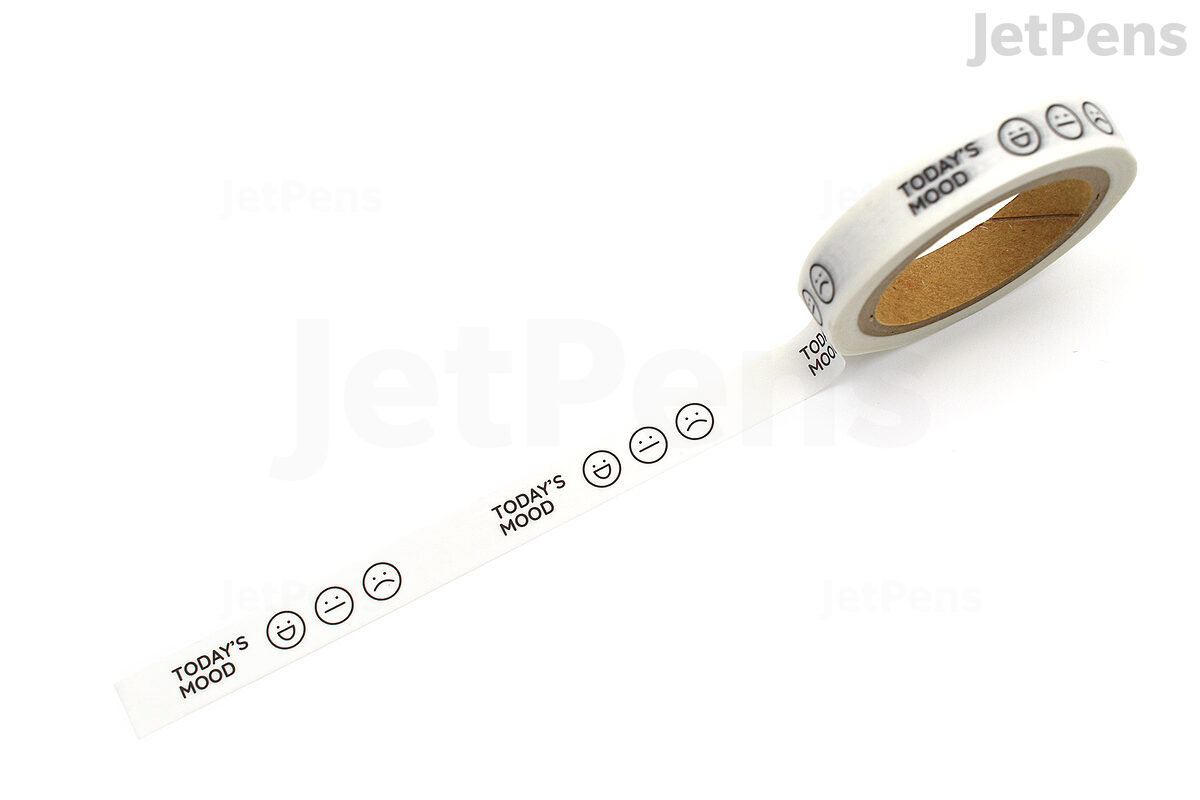 JetPens.com - Round Top Yano Design Washi Tape - White Favorite - Cross -  20 mm x 5 m