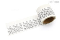 JetPens Kanso Writable Washi Tape - 40 mm x 7 m - Habit Tracker A - JETPENS KANSO TAPE 17