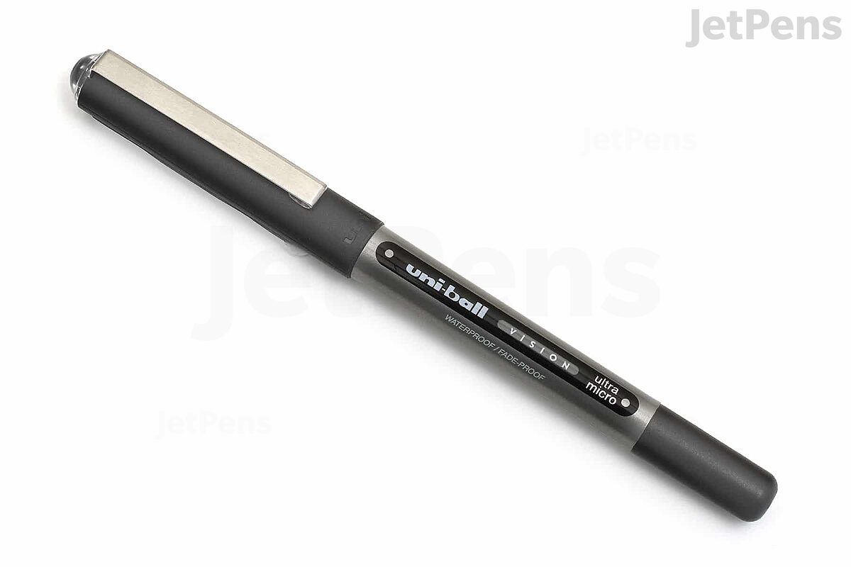 Uni-ball Vision Rollerball Pen - Ultra Micro 0.38 mm - Black