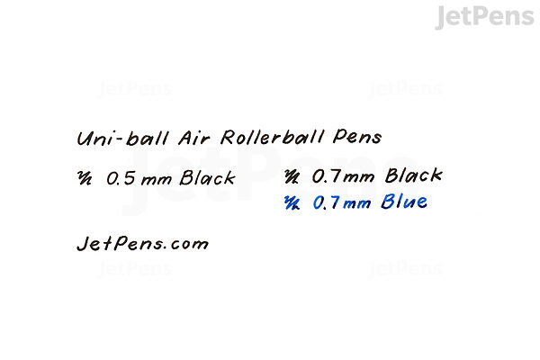 Uniball Air 3 Pack in Black, 0.7mm Medium Rollerball Pens, Try Gel
