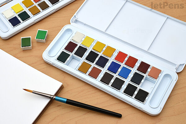 300 PC 8x2 Bulk 8-Color Watercolor Paint Trays
