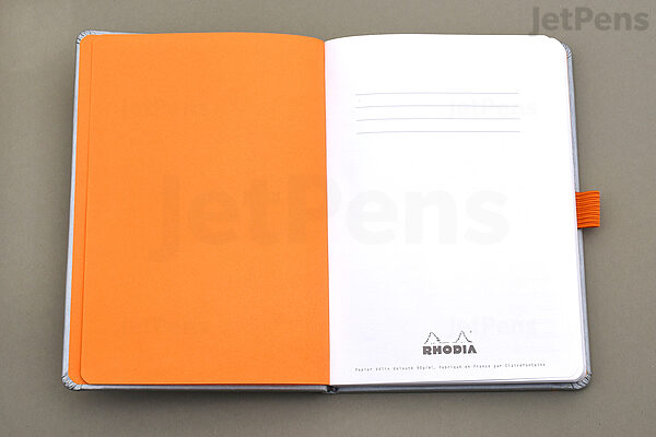 Rhodia Goalbook Dot Grid A5 Hardcover Journal - Silver (White Paper)