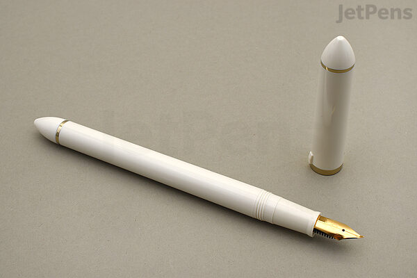 Sailor Fude De Mannen Fountain Pen, 40° (Pearl White)
