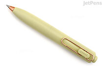 Uni-ball One P Gel Pen - 0.38 mm - Pear Body with Rose Gold Clip - Black Ink - UNI UMNSPG38.76