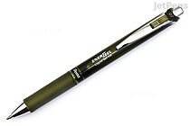 Pentel EnerGel RTX Gel Pen - Conical - 0.7 mm - Olive Black - PENTEL BL77A2-KA