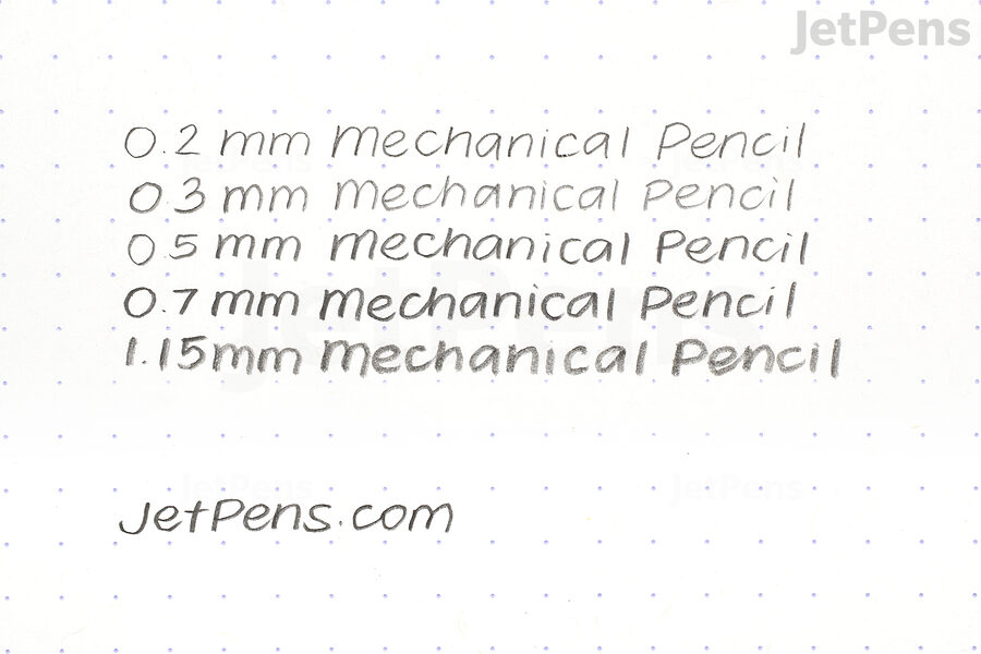Lead size is one of the most important parts of how a mechanical pencil writes.