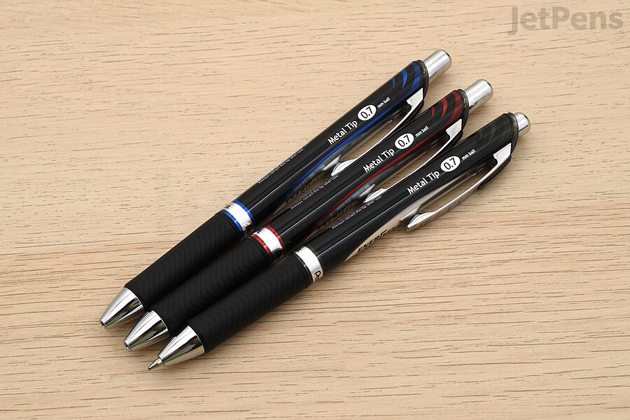 The Pentel EnerGel Permanent Gel Pen is filled with fade-resistant, waterproof ink.
