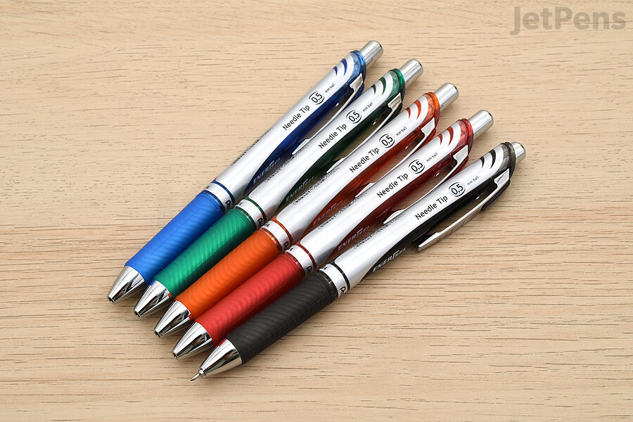The Pentel EnerGel RTX Gel Pen comes in the widest range of colors.