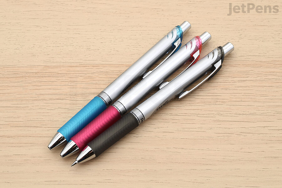 The Pentel EnerGize Mechanical Pencil has the same body as many retractable Pentel EnerGel Gel Pens.