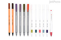 JetPens Hobonichi Techo Fineliner Pen Sampler - Original & Cousin Matching Colors - JETPENS JETPACK-195