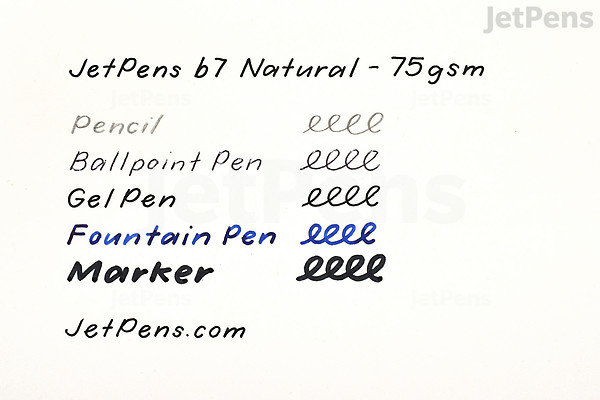 JetPens b7 Natural 75 gsm Loose Leaf Paper - A4 - Blank - 100 Sheets