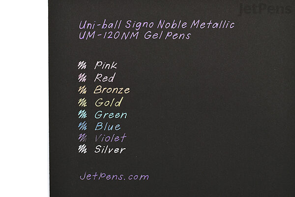 Uni-ball Signo Noble Metal Metallic UM-120NM Gel Pen - 0.8 mm - Gold - UNI UM120NM.25