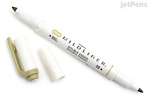 Zebra Mildliner Double-Sided Highlighter - US - Fine / Bold - Mild Olive - ZEBRA 78640-7 Zebra Mildliner Double-Sided Highlighter - US - Fine / Bold - Mild Olive - ZEBRA 78640-7