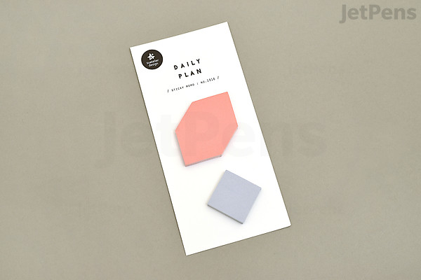 Daily Planner Sticky Note Suatelier Planner Sticky Notes - Daily Plan 11 (Hexagon & Square) | JetPens