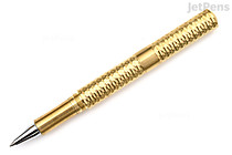 Schon DSGN Pocket Six Rollerball Pen - Faceted Brass - 0.5 mm - SCHON DSGN RB BRASS FACETED Schon DSGN Pocket Six Rollerball Pen - Faceted Brass - 0.5 mm - SCHON DSGN RB BRASS FACETED