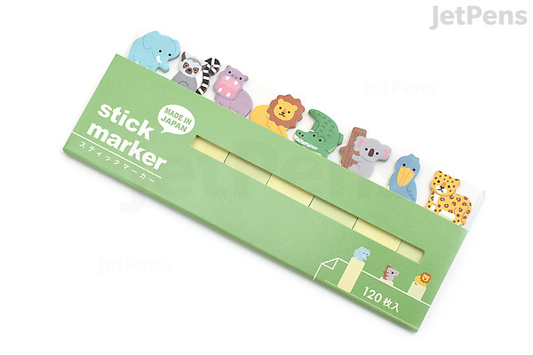 Mind Wave Stick Marker Sticky Notes - Safari Animals | JetPens