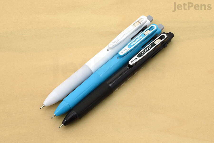 The Zebra Sarasa 2+S Multi Pen comes with a mechanical pencil component.
