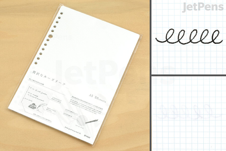 Kleid Loose Leaf Paper has a 2 mm graph sheet style that’s great for precise note-taking and diagrams.