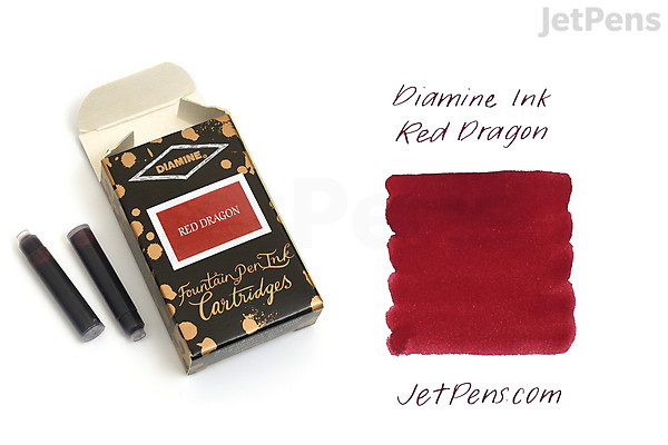 Diamine Red Dragon Ink - 18 Cartridges | JetPens
