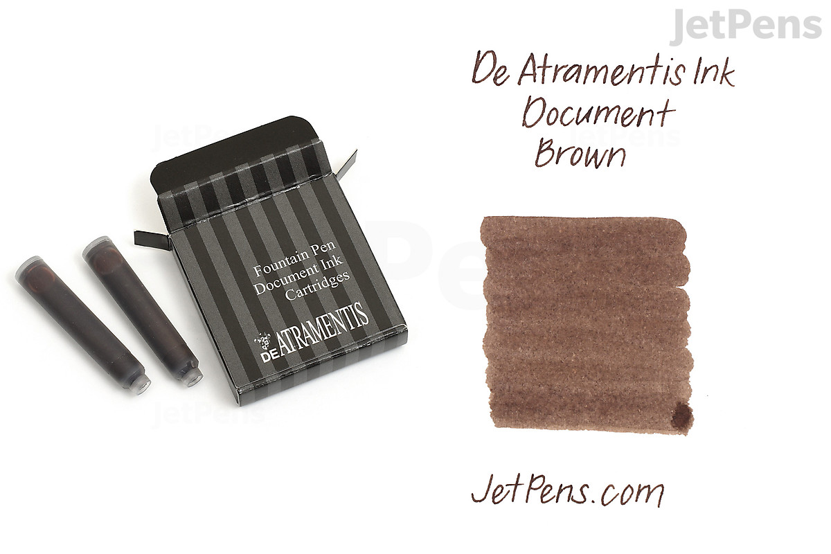 Fountain Pen Ink Cartridges De Atramentis Document Brown De Atramentis Document Brown Pen Ink De Atramentis Document Ink Brown