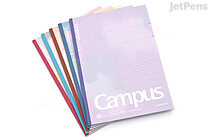 Kokuyo Campus Notebook - Semi B5 - Dotted 6 mm Rule - Pack of 5 Acrylic Palette Colors - Limited Edition - KOKUYO NO-3CBTN-L38X5
