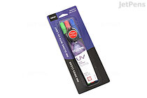 Sakura Gelly Roll UV Gel Pen - 1.0 mm - Blue/Green/Red - 3 Color Set + Keychain - SAKURA 50809