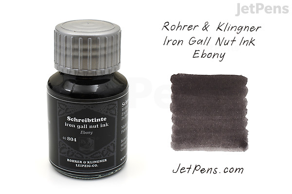 6943 Rohrer Kinal Rohrer & Klingner Iron Gall Nut Ink Ebony Writing Ink - 50 ml Bottle ...