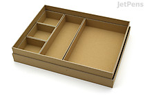 Nakabayashi Retray Organizing Bento Box - A4 - Kraft - NAKABAYASHI RTY-A4KR Nakabayashi Retray Organizing Bento Box - A4 - Kraft - NAKABAYASHI RTY-A4KR