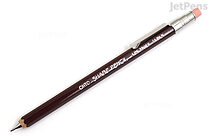 OHTO Wooden Mini Mechanical Pencil with Clip - 0.5 mm - Dark Red - OHTO APS-350ES-EN