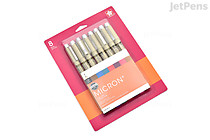 Sakura Pigma Micron Pen - Size 08 - 0.5 mm - 8 Color Set - SAKURA 50147 Sakura Pigma Micron Pen - Size 08 - 0.5 mm - 8 Color Set - SAKURA 50147