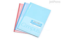 Kokuyo Campus Flat Notebook - Semi B5 - Dotted 7 mm Rule - Pack of 3 Colors - KOKUYO FL3CATX3