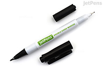 JetPens Double-Sided Marker - Fine / Extra Fine - Black - JETPENS MARKER F/EF BLACK JetPens Double-Sided Marker - Fine / Extra Fine - Black - JETPENS MARKER F/EF BLACK