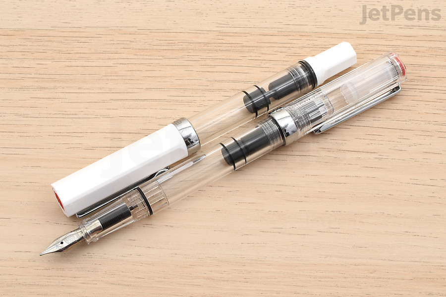 The TWSBI ECO boasts a high-capacity piston filling mechanism which is typically not found in beginner fountain pens.