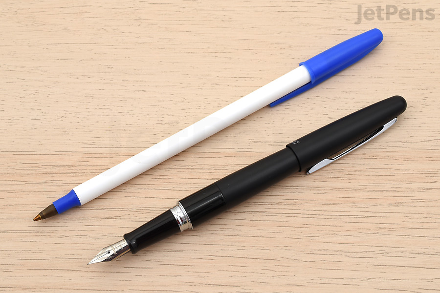 Using a fountain pen creates less trash than using a disposable pen.