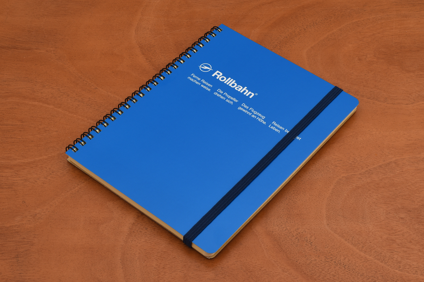 The undated Delfonics Rollbahn Spiral Notebook offers plenty of space for journaling.