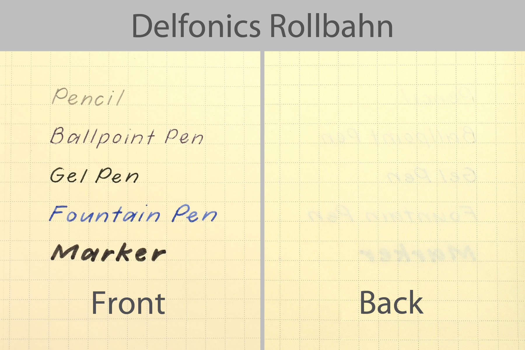 Delfonics Rollbahn writing sample.