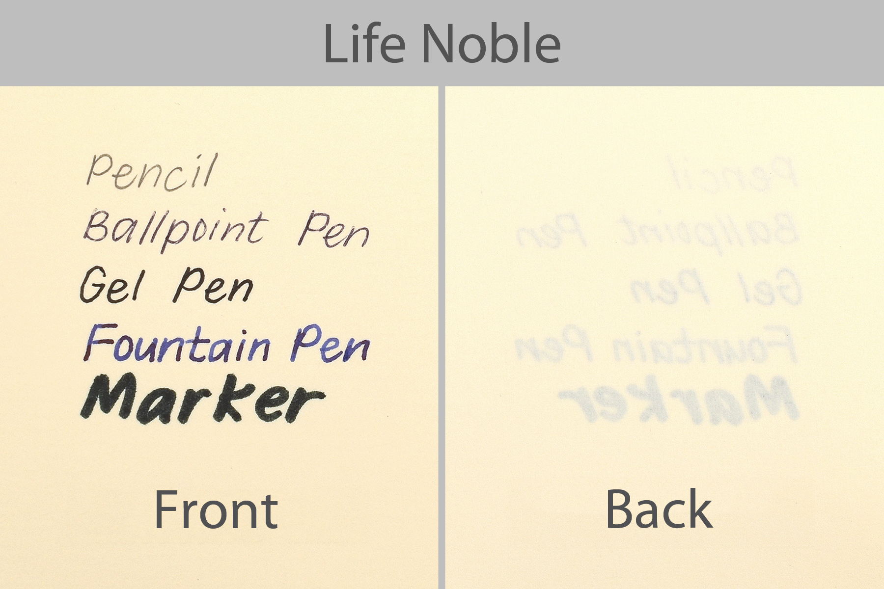 Life Noble writing sample.