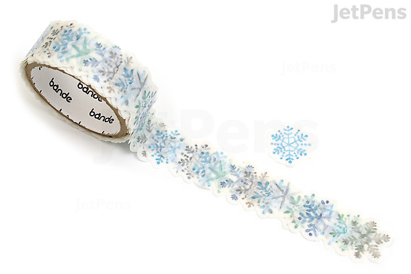 Bande Washi Tape Sticker Roll - Snowflakes | JetPens