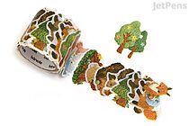 Bande Washi Tape Sticker Roll - Embroidered Forest Animals - BANDE BDA718