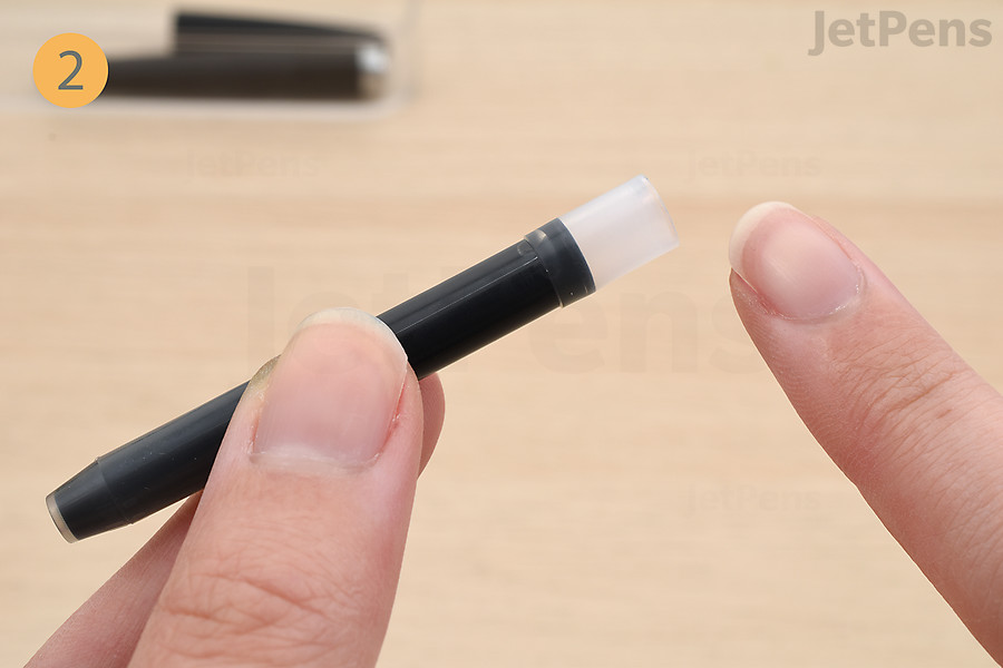 Locate the cartridge’s opening.