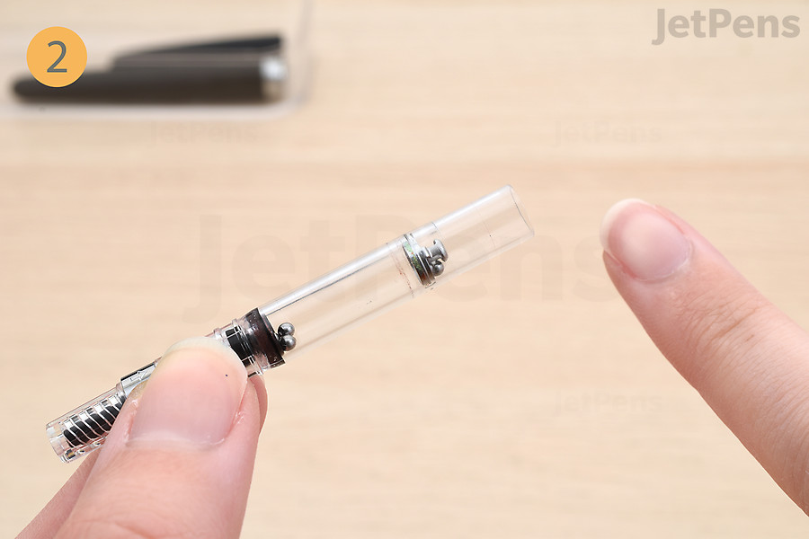 Locate the converter’s opening.