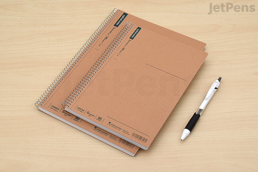 An affordable and practical Maruman Spiral Note works well for note-taking, both in and out of school.