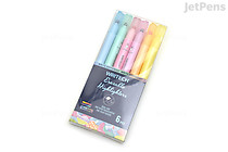 Writech Erasable Highlighter - 6 Neon Color Set - WRITECH W-822-NEON6 Writech Erasable Highlighter - 6 Neon Color Set - WRITECH W-822-NEON6