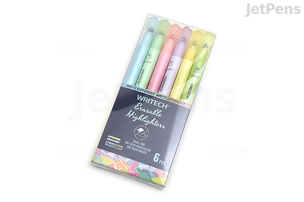 Evidenziatori Cancellabili A Doppia Punta - 12 Colori Pastello Per Studio E Ufficio - Foto 3